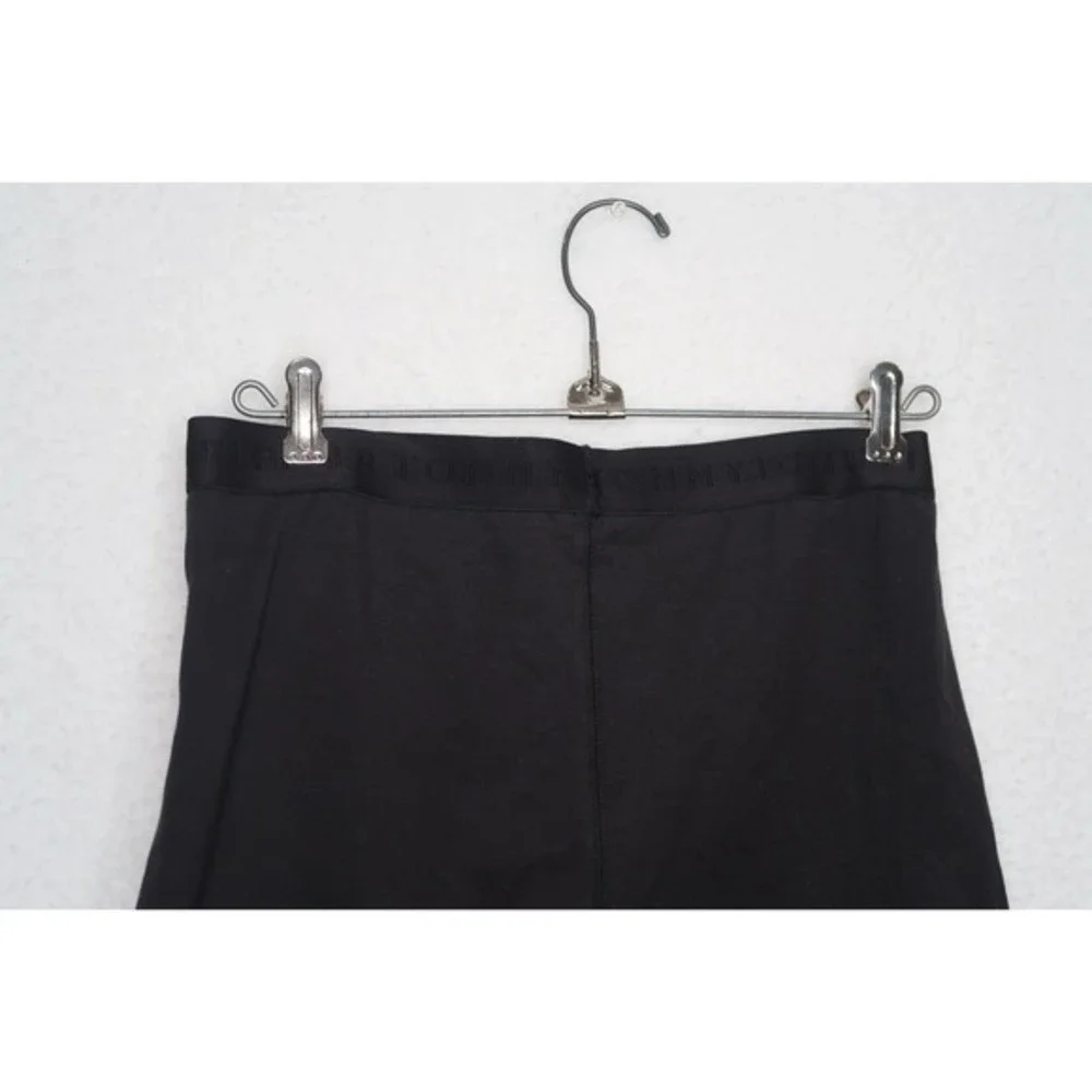 Tommy Hilfiger Women's Black High Waisted Biker Shorts‎ Sz M Lightweight Outdoor